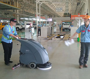 江鈴五十鈴車間采購使用X750手推式洗地機 江鈴五十鈴車間采購使用X750手推式洗地機